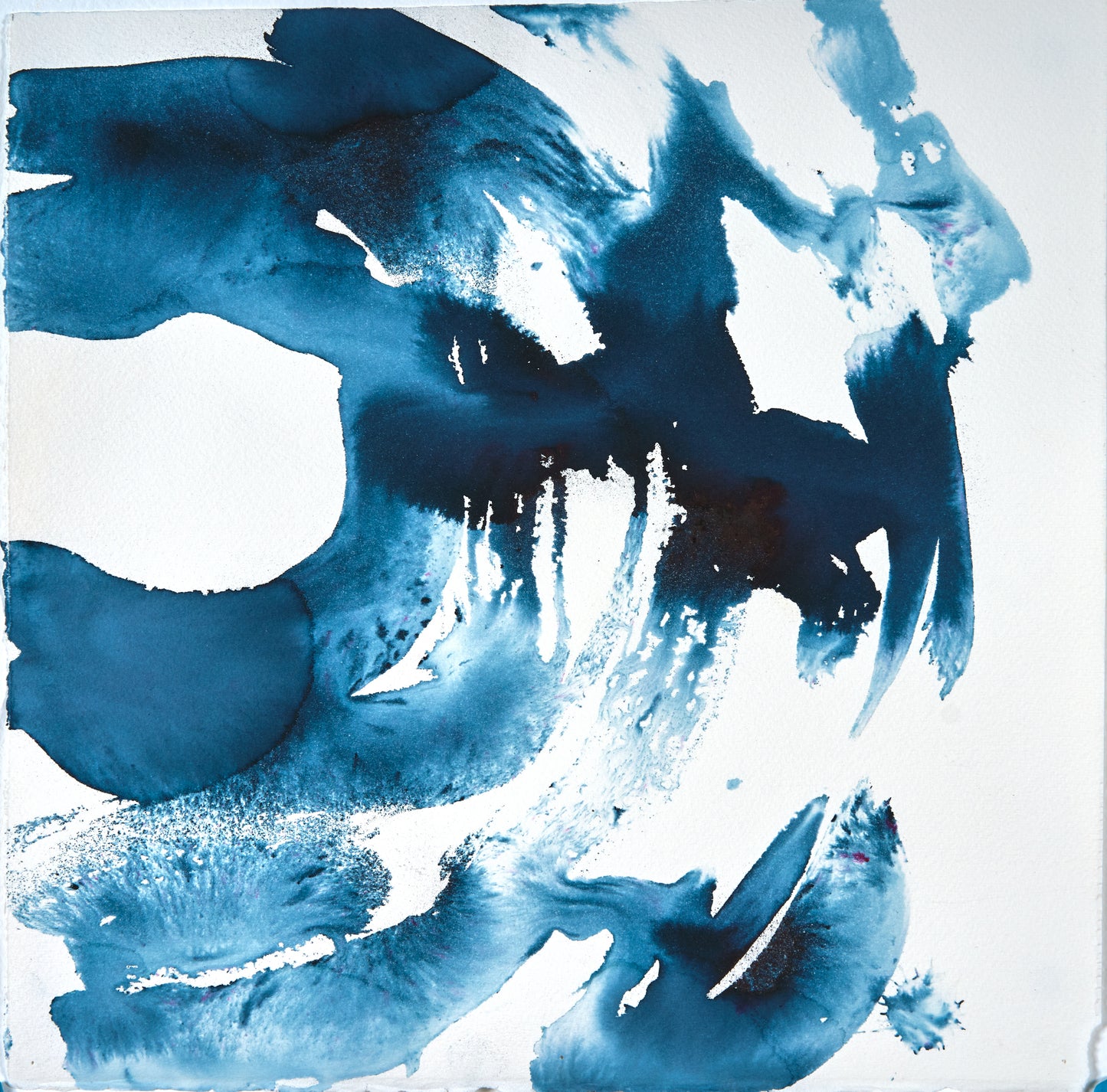 Indigo Strokes 11 | 12" x 12"