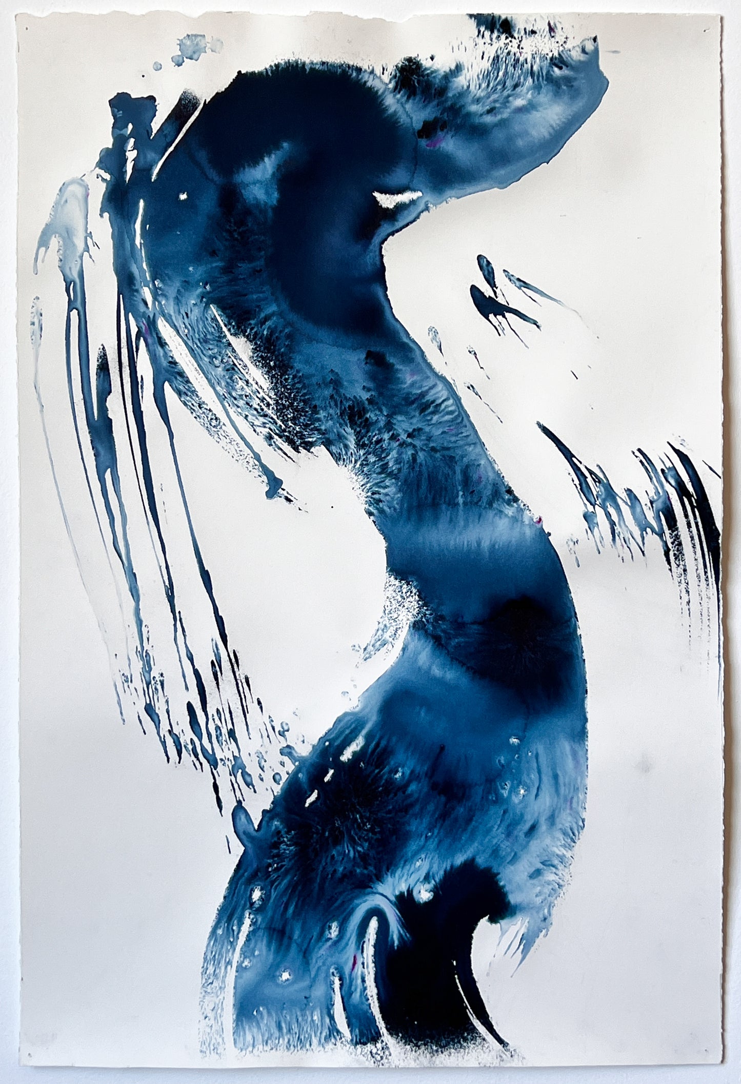 Indigo Strokes 3 | 30" x 20"