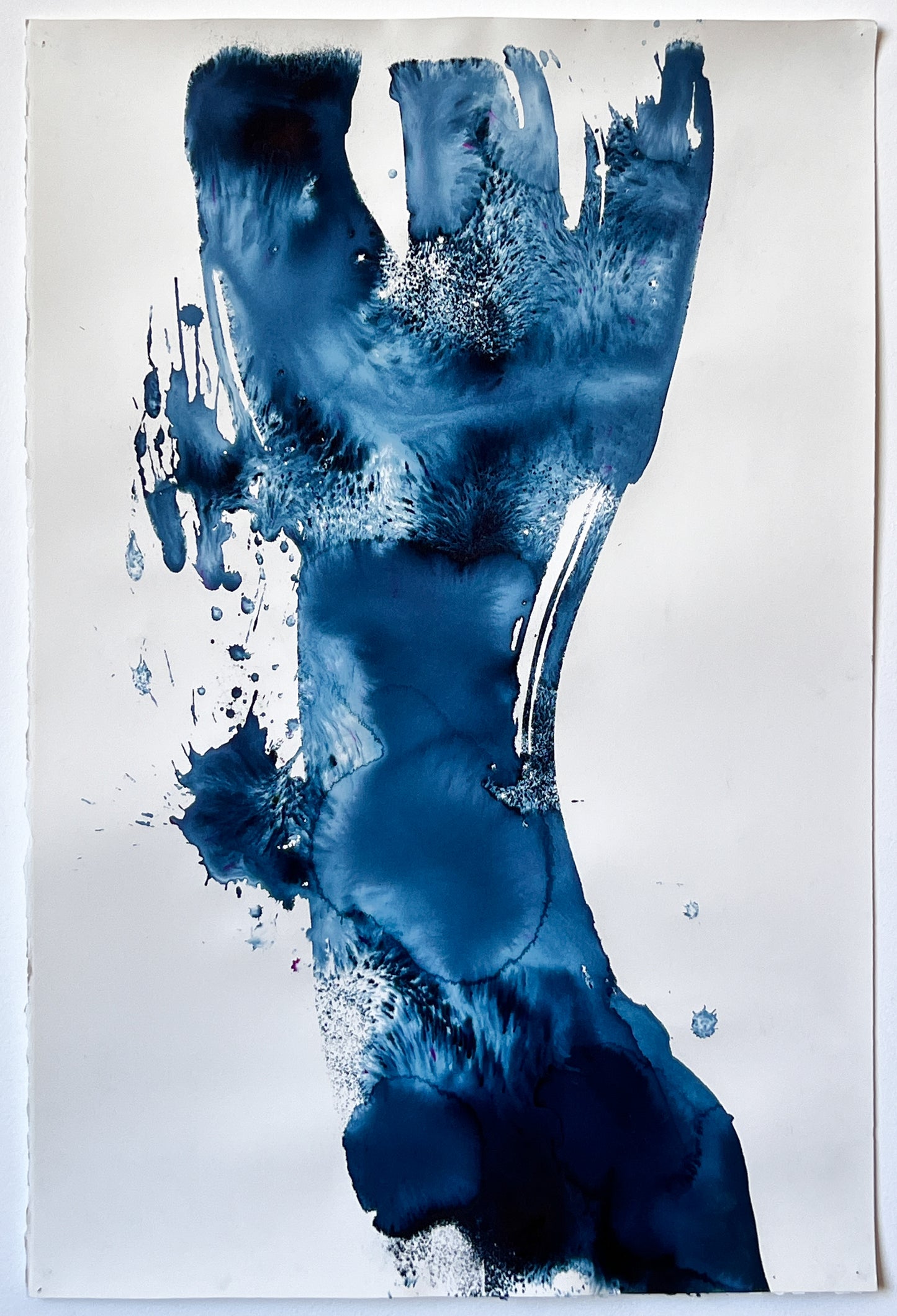Indigo Strokes 4 | 30" x 20"