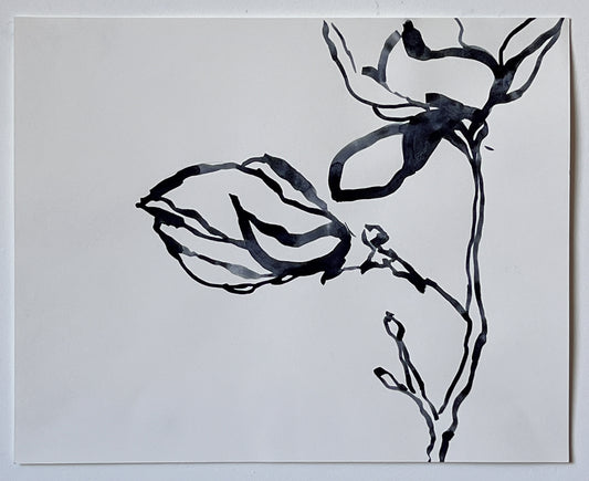 Floral Sketch 1 | 16" x 20"