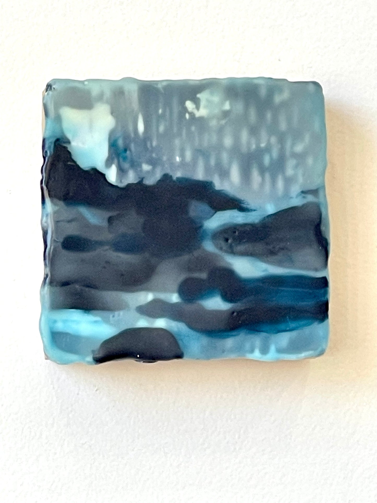 Untitled Encaustic Scape 4  | 4" x 4"